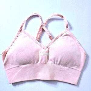 Civil Regime‎ Kelly Seamless Sports Bra Blush Pink Size Small